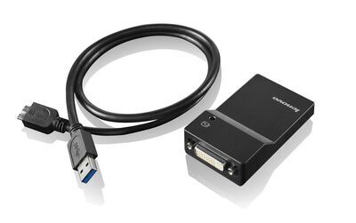 Lenovo - Cable USB 3.0 to DVI VGA