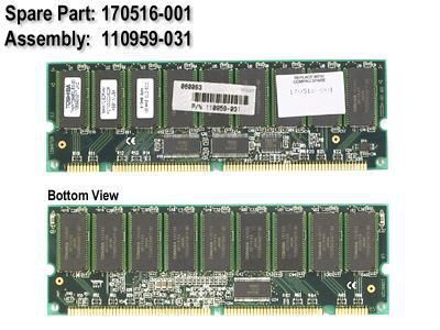 HP - MEM 512MB SDRAM,128MB,CL3