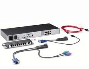 HP - Server Con Switch/1x8p CAT5e