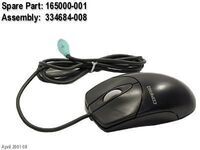 HP - Wheel Mouse Carbon PS2