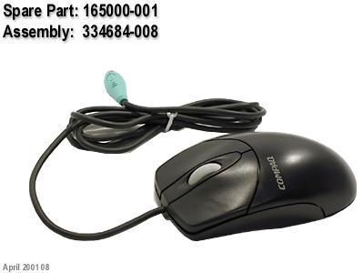 HP - Wheel Mouse Carbon PS2