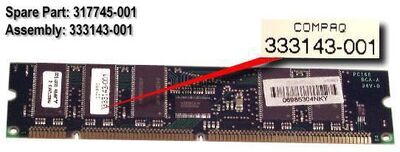 Hewlett Packard Enterprise - 64MB DIMM (SDRAM, Reg 100 MHz)