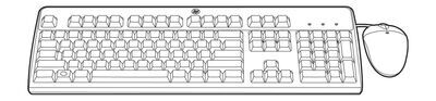 Hewlett Packard Enterprise - 631348-B21 keyboard USB